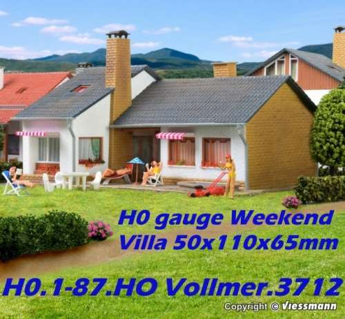 H0 gauge Weekend Villa 150x110x65mm building kit #H0.1-87.HO Vollmer.3712