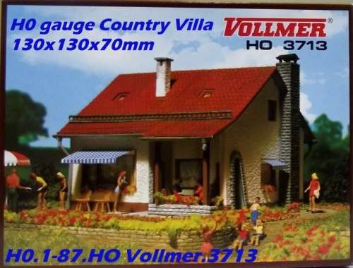 H0 gauge Country Villa 130x130x70mm building kit #H0.1-87.HO Vollmer.3713