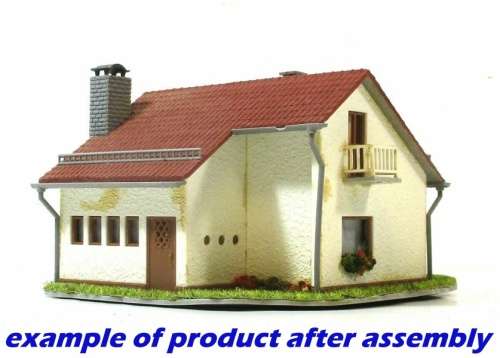 H0 gauge Country Villa 130x130x70mm building kit #H0.1-87.HO Vollmer.3713