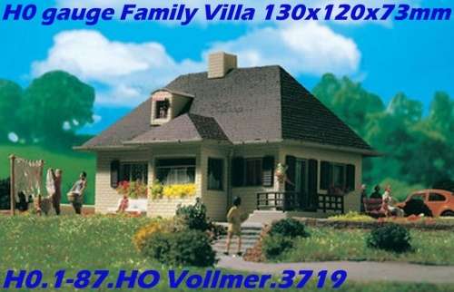 H0 gauge Family Villa 130x120x73mm building kit #H0.1-87.HO Vollmer.3719