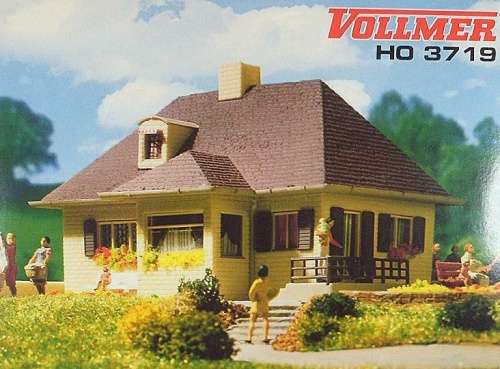 H0 gauge Family Villa 130x120x73mm building kit #H0.1-87.HO Vollmer.3719