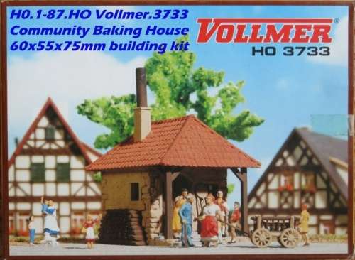 H0 gauge Communal Baking House 60x55x75mm building kit #H0.1-87.HO Vollmer.3733