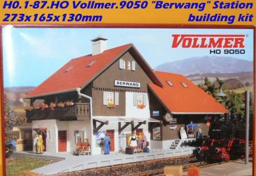 H0 gauge `Berwang` Station 273x165x130mm building kit #H0.1-87.HO Vollmer.9050
