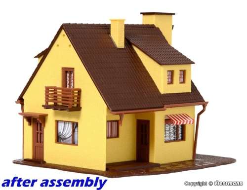 H0 gauge Single Family Residence 110x100x85mm building kit #H0.1-87.HO Vollmer.9217