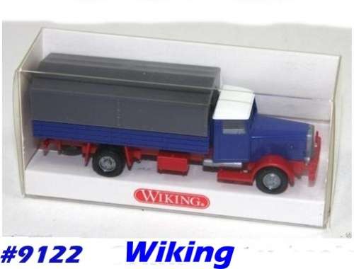 Hanomag flatbed truck w tarp H01/87 Wiking NEW+boxed #9122 Wiking