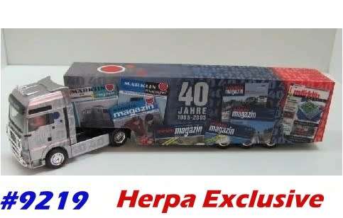 MAN closed Truck 2005 40 years Maerklin Mag, H01/87 Herpa NEW+boxed #9219 Herpa