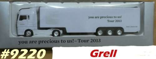 MAN articulated truck+trailer Clariant white H01/87 Grell NEW+boxed #9220 Grell