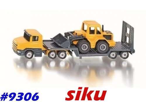 Scania Lowbed w. Frontendloader yellow H01/87 siku 1616 NEWinBlister #9306 siku