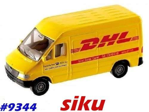 Mercedes-Benz Sprinter 207D DHL-Van yellow H01/87 siku-Super NEWinBlister #9344 siku