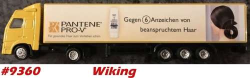 MAN articulated TRUCK +3-axle trailer white w. ads H01/87 Wiking NEWinBlister #9360 Wiking
