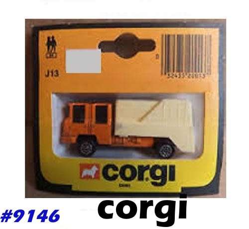 Garbage Truck orange+white H01/87 CorgiJunior 56179 NEWinBlister #9146 corgi