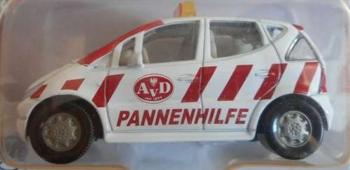 Mercedes-Benz A160 2001 white AVD Breakdown Assistance 1/55 Siku NEW+boxed #125501 MW-loco