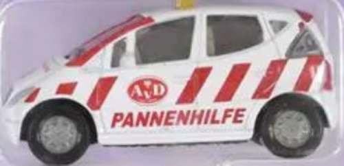 Mercedes-Benz A160 2001 white AVD Breakdown Assistance 1/55 Siku NEW+boxed #125501 MW-loco