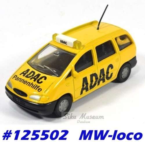 Ford Galaxy 2.8i 1994 yellow ADAC Breakdown Assistance 1/55 Siku NEWinBlister #125502