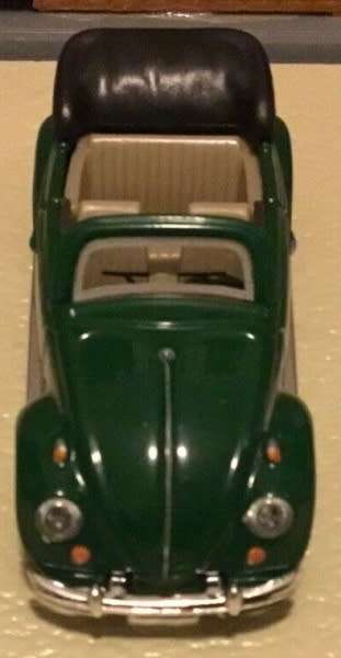 Volkswagen Beetle Cabriolet 1961 green 1/72 Schuco NEW+boxed    #7202 MWS wheels
