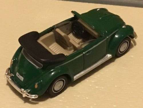Volkswagen Beetle Cabriolet 1961 green 1/72 Schuco NEW+boxed    #7202 MWS wheels