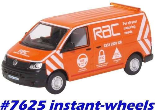 Volkswagen T5 Van 2014 RAC HiWayAssist 1/76 Oxford NEW+boxed    #7625 MWS wheels