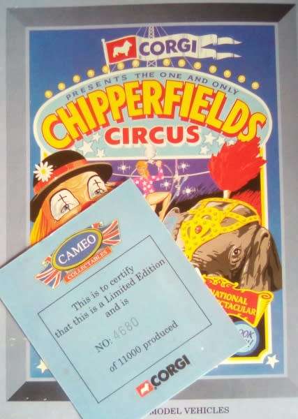 Chipperfields Circus - Corgi set 10 vintage vehicles 1:76 NEW+boxed, cert no. 4680......MWS. CH56901