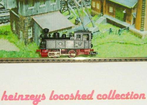 N gauge Steam traction Krauss Maffei LOK 7 factory yard Switcher by Fleischmann