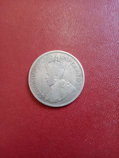 Old South African Silver 2s 6d Coin Dated 1924