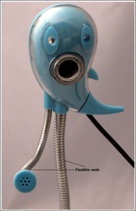 Digital PC Web Camera with Microphone with flexible neck-High Res Camera 8 megapixels