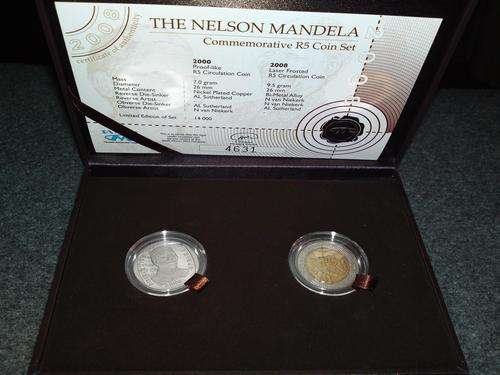 Nelson Mandela Commemorative R5 Set - ONLY 14000 Minted
