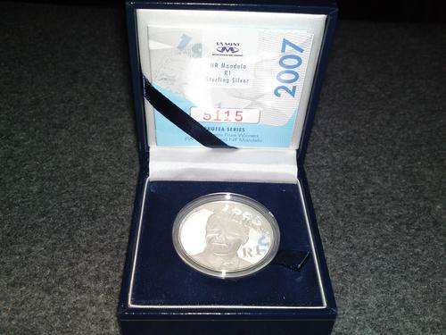 2007 Mandela Silver R1 (Protea Series) - Limited Edition 6000 Minted