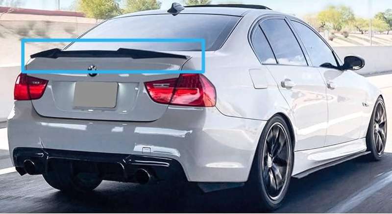 BM E90 M4 STYLE BOOT SPOILER (NON-ORIGINAL)