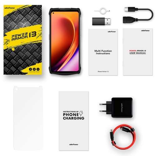 Ulefone Armor 13 Rugged Phone, Infrared Distance Measure, 8GB+256GB