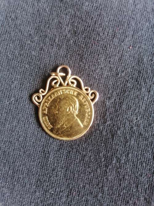 1895 ZAR 22ct Gold Half pond