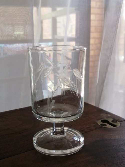 Wheat pattern vintage glasses