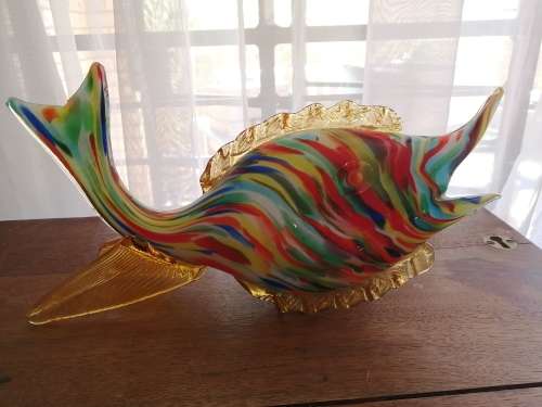 36cm handmade glass fish