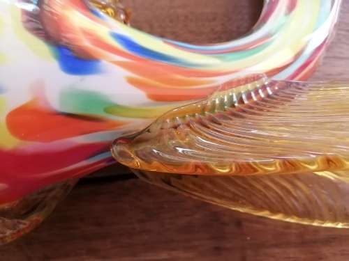 36cm handmade glass fish