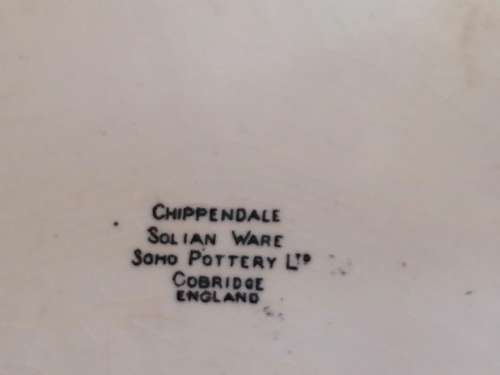 Vintage Chippendale solian ware