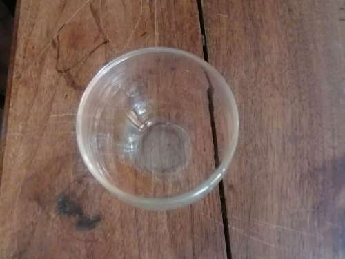 Peach vintage glass