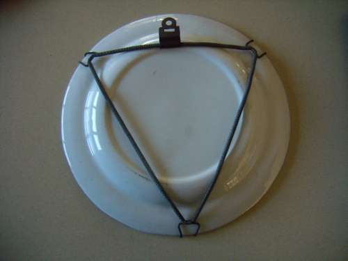 Display Plate with Hand Painted Fish Design