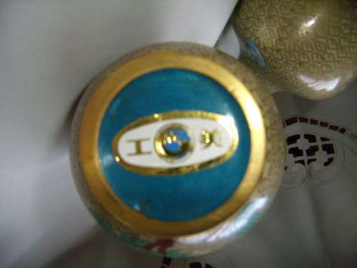 Cloisonne - Enamel Vases - Set of 2