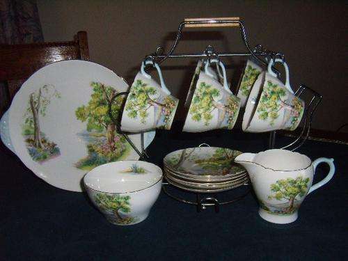 Shelley -Woodlands  Pattern No. Pattern 13348 Tea Set