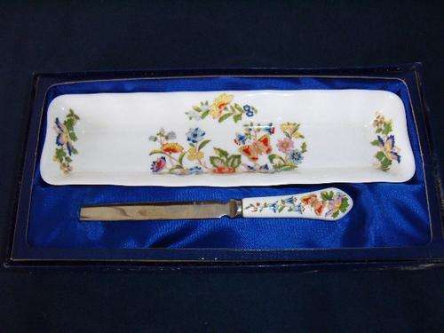 Ansley England - Pattern "Cottage Gardens" Boxed Set Fine Porcelaine ***Excellent***