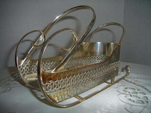 Metal - Silver Tone "Wine Holder"