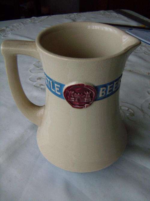 Large Castle Larger Beer Jug - 16cm High Nice Condition
