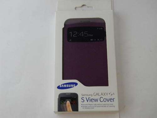 *** ORIGINAL DESIGN SAMSUNG GALAXY S4 S VIEW POUCH *** VIBRANT PURPLE COLOR