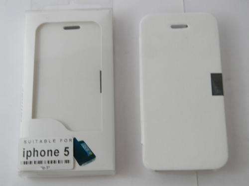 *** WHITE BOOK POUCH FOR IPHONE 5 ***