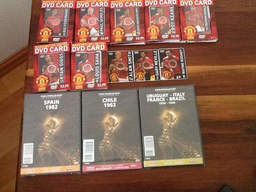 Football / Soccer: 10 DVD collector cards PLUS 60 CD collector cards PLUS 3 World Cup DVDs