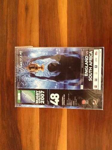 2007 Rugby World Cup Final match programme - South Africa vs England