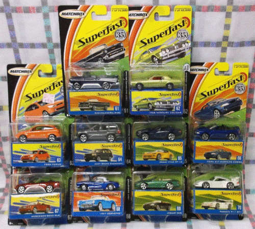 Matchbox Superfast 2004 - 10 consecutive numbers