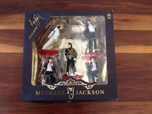 5pcs KING OF POP MICHAEL JACKSON 4" FIGURES POSE FIGURINES SET DOLL STATUE