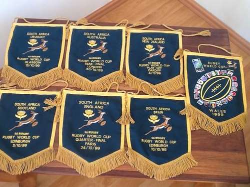 RELISTED: South Africa / Springbok rugby pennant / memorabilia / pendant