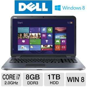 Dell Inspiron 15R 5521 15.6" Intel Core i7-3537U Gaming Laptop 8GB RAM 1TBHDD 2GB AMD RADEON HD 8700