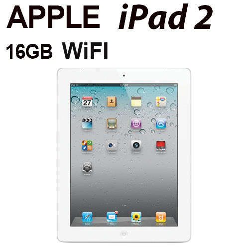 Apple iPad 2 16GB, Wi-Fi, 9.7in - White,EXCELLENT CONDITION + COVER